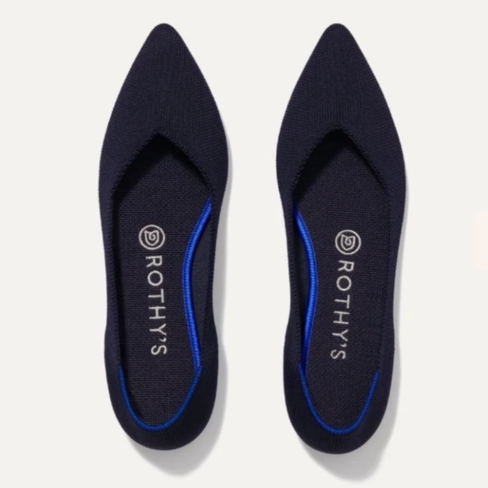 Navy Blue Sz 9.5 Rothy’s The Point Shoe